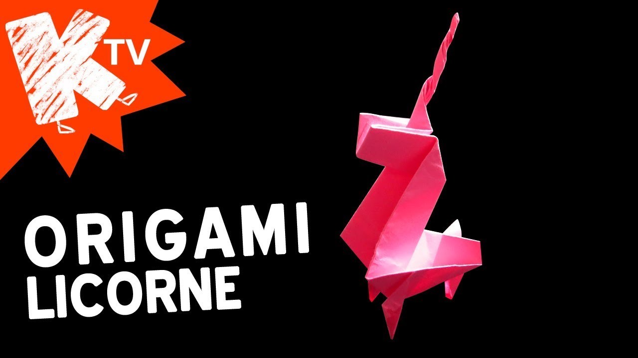 Origami Licorne - facile