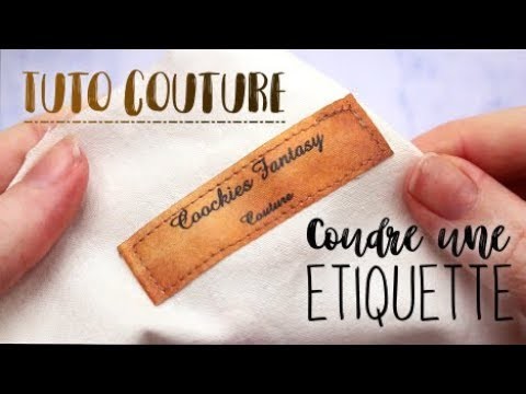 • [TUTO COUTURE] Coudre une étiquette. How to sew a label •
