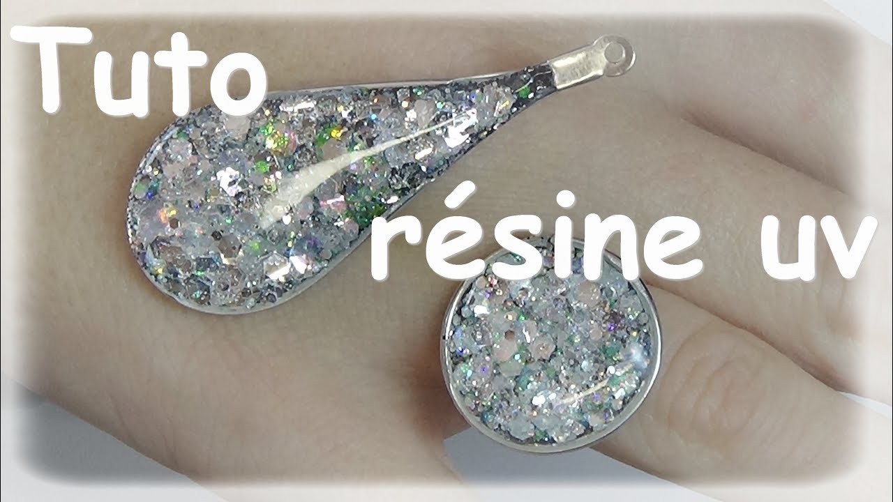 ★Tuto résine uv: bijoux diamant