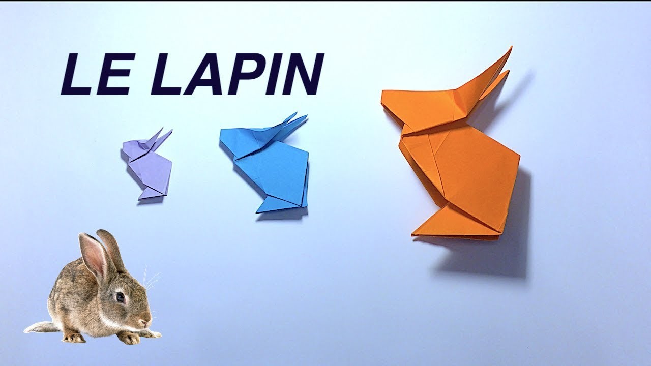 Comment faire un lapin en Origami ? ( Origami facile )