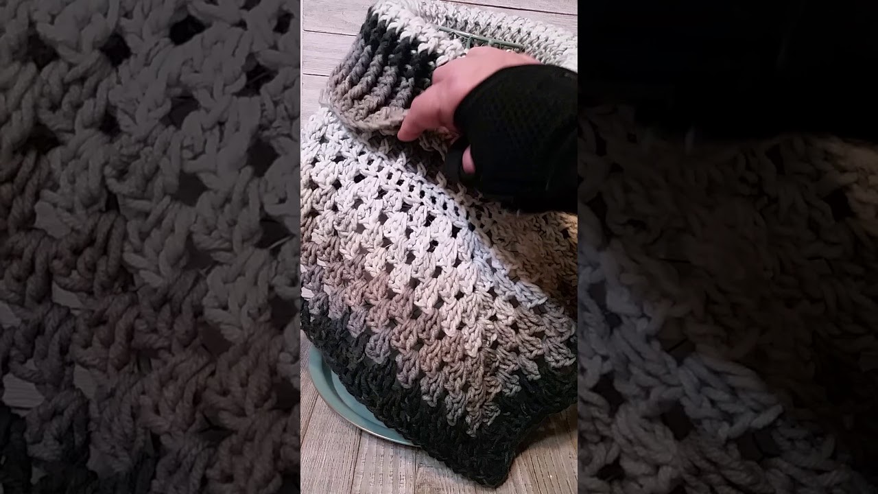 Crochet poncho cowl no pattern