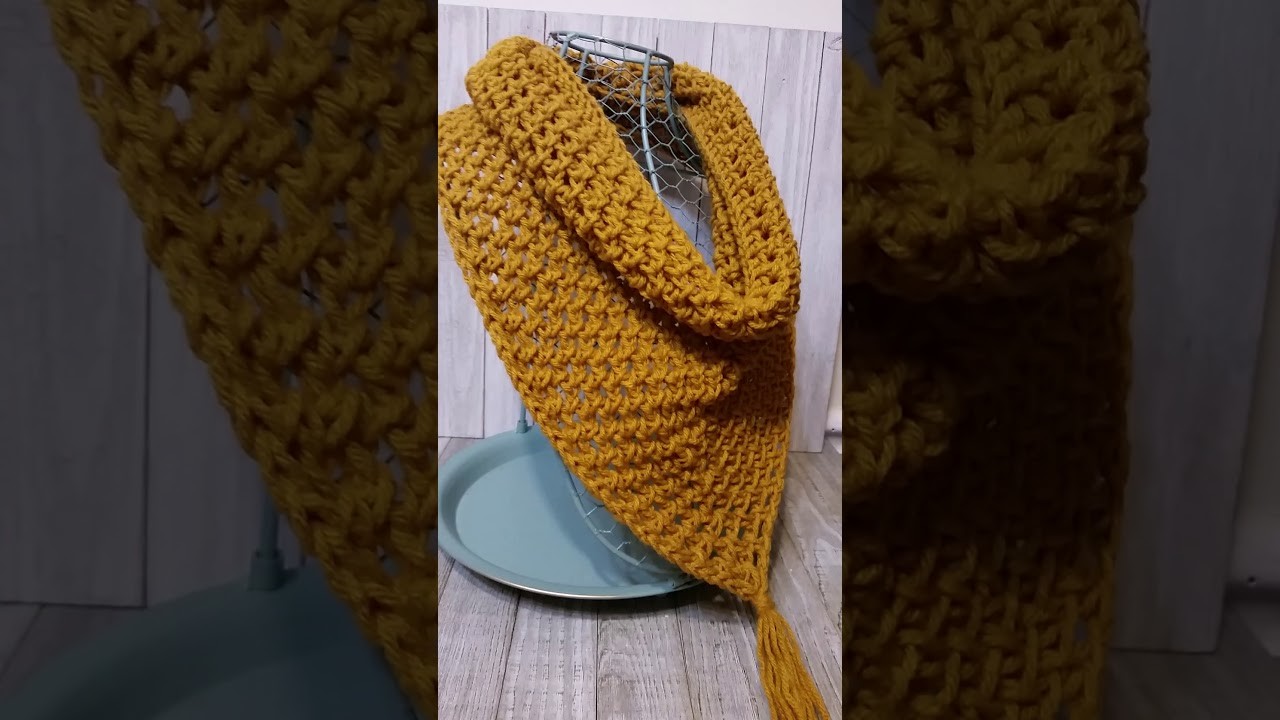 Crochet triangle scarf techniques no pattern