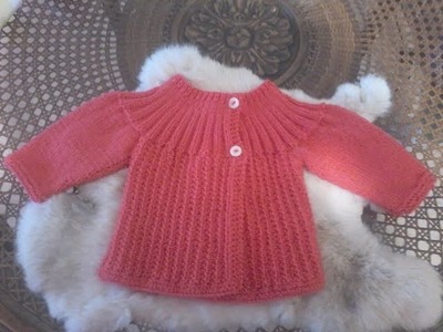 DIY Tuto tricot. tricoter une brassière bébé point de sillon