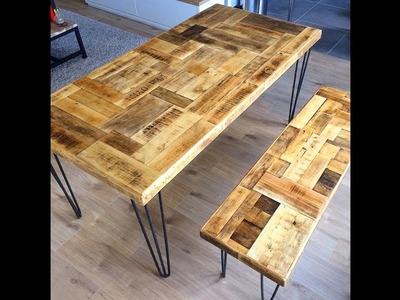 DIY : #Tutoriel Création.Fabrication.Réalisation plateau de #table vintage en bois de récupération