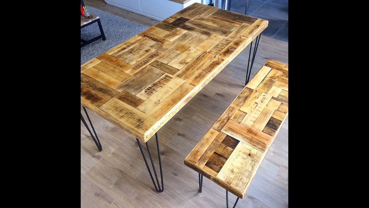 DIY : #Tutoriel Création.Fabrication.Réalisation plateau de #table vintage en bois de récupération