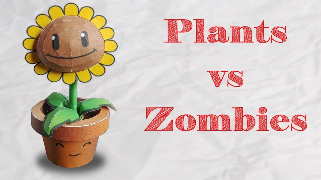 Papercraft ! Plants VS Zombies - Tournesol en papier