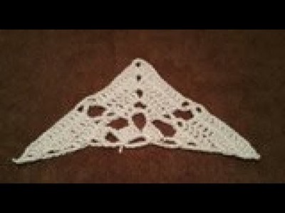 TUTO crochet : Petit châle ou chèche facile. crochet tutorial: shawl or cheche