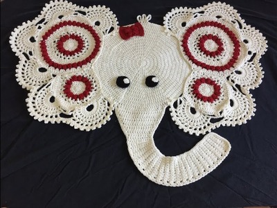 Tuto tapis éléphant au crochet