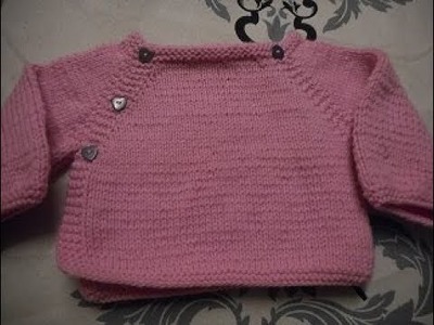 Tuto tricot brassière raglan bébé parti 1