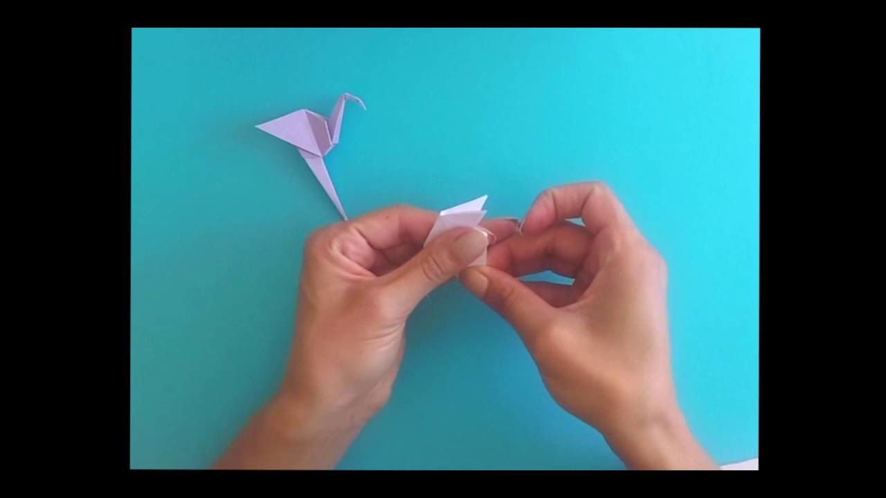 Tutoriel - Origami flamant rose