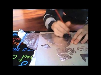 Atelier créatif:embosser du papier alu