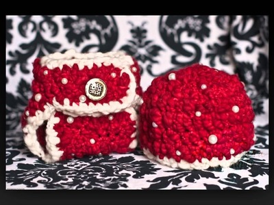 Crochet diaper cover set