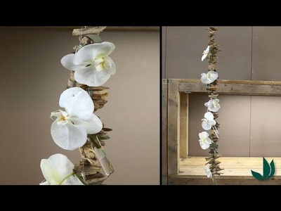DIY : guirlande décorative d'orchidées et bois flotté - Truffaut