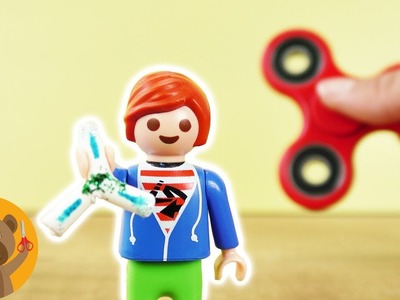 Fidget Spinner pour Julian Brie | Playmobil DIY pour enfants | Comment faire un Fidget Spinner?