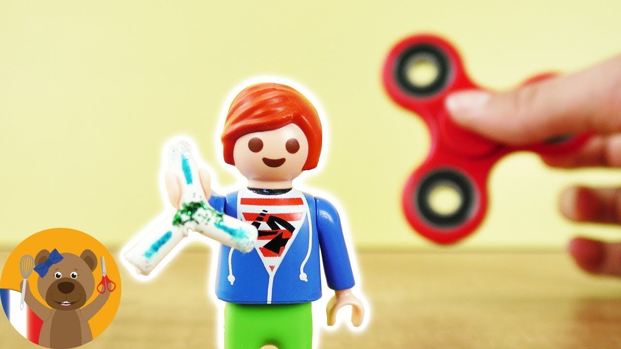Fidget Spinner pour Julian Brie | Playmobil DIY pour enfants | Comment faire un Fidget Spinner?