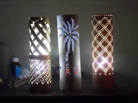 Lampes en PVC déco