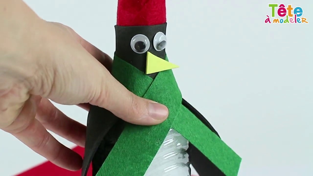 ????✂ [TUTO] Le pingouin en bouteille - Une vidéo by Tête à modeler