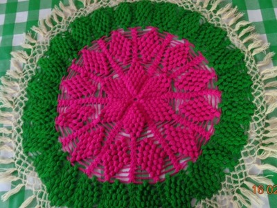 Crochet  Design #2Make  Thalposh || Latest   Mat, Rumal, Puja Thali Cover Design in Hindi.