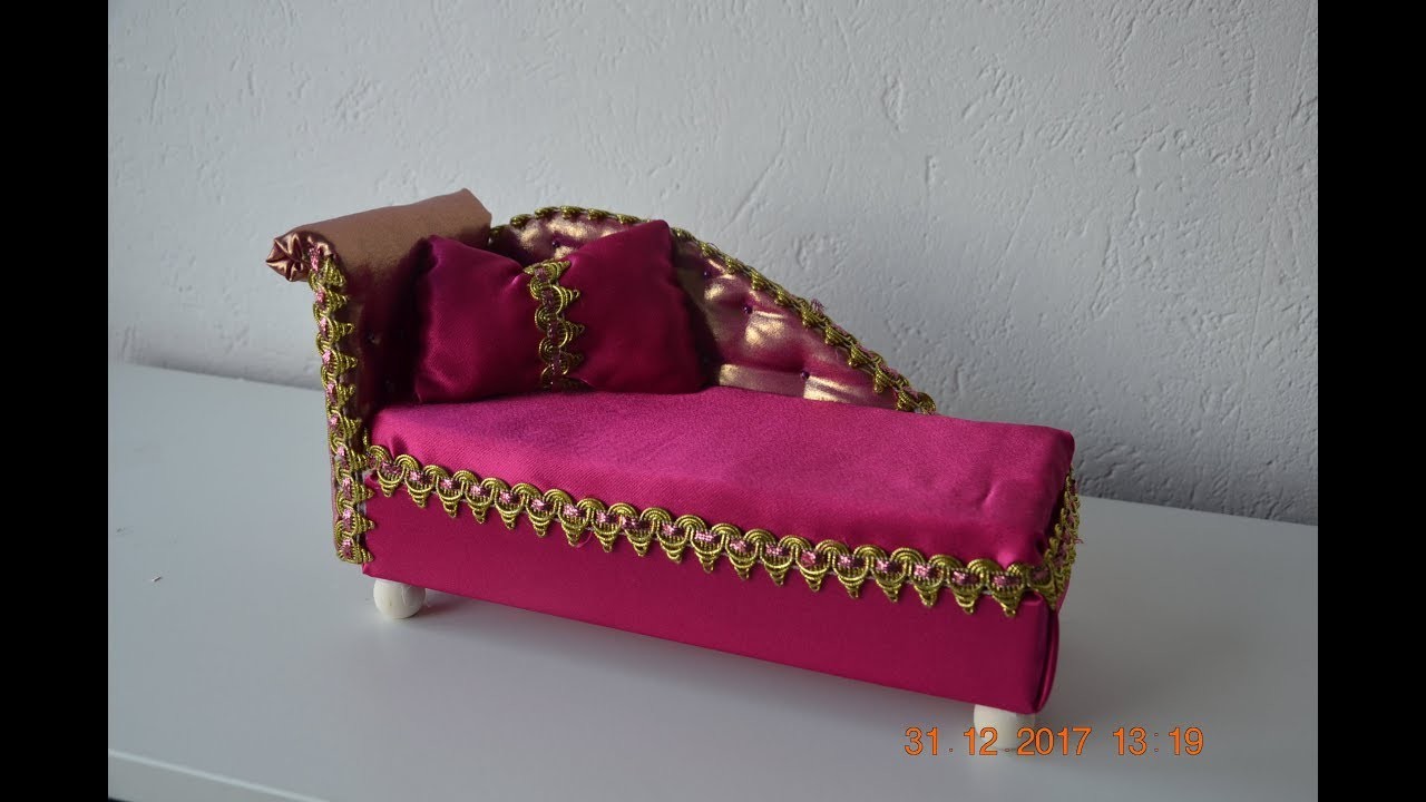 DIY Canapé pour Poupée - How to make Sofa for doll -