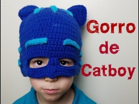 Gorro de Catboy a crochet  Catboy crochet hat