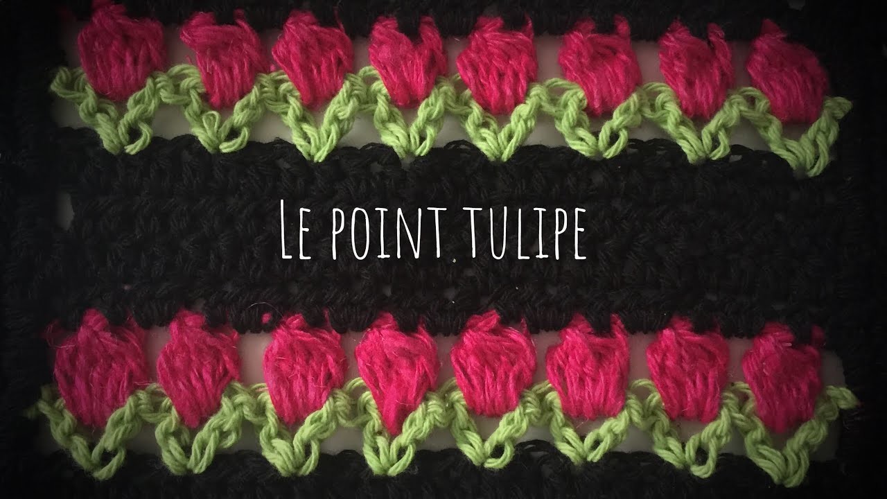 Le point tulipe au crochet - très facile à réaliser