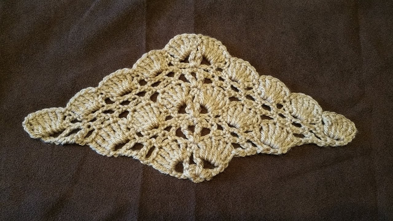 TUTO crochet :  Super châle facile aéré. crochet tutorial: airy shawl