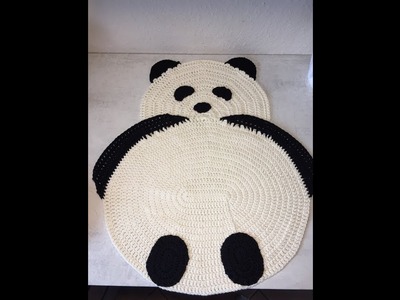 Tuto tapis Panda au crochet
