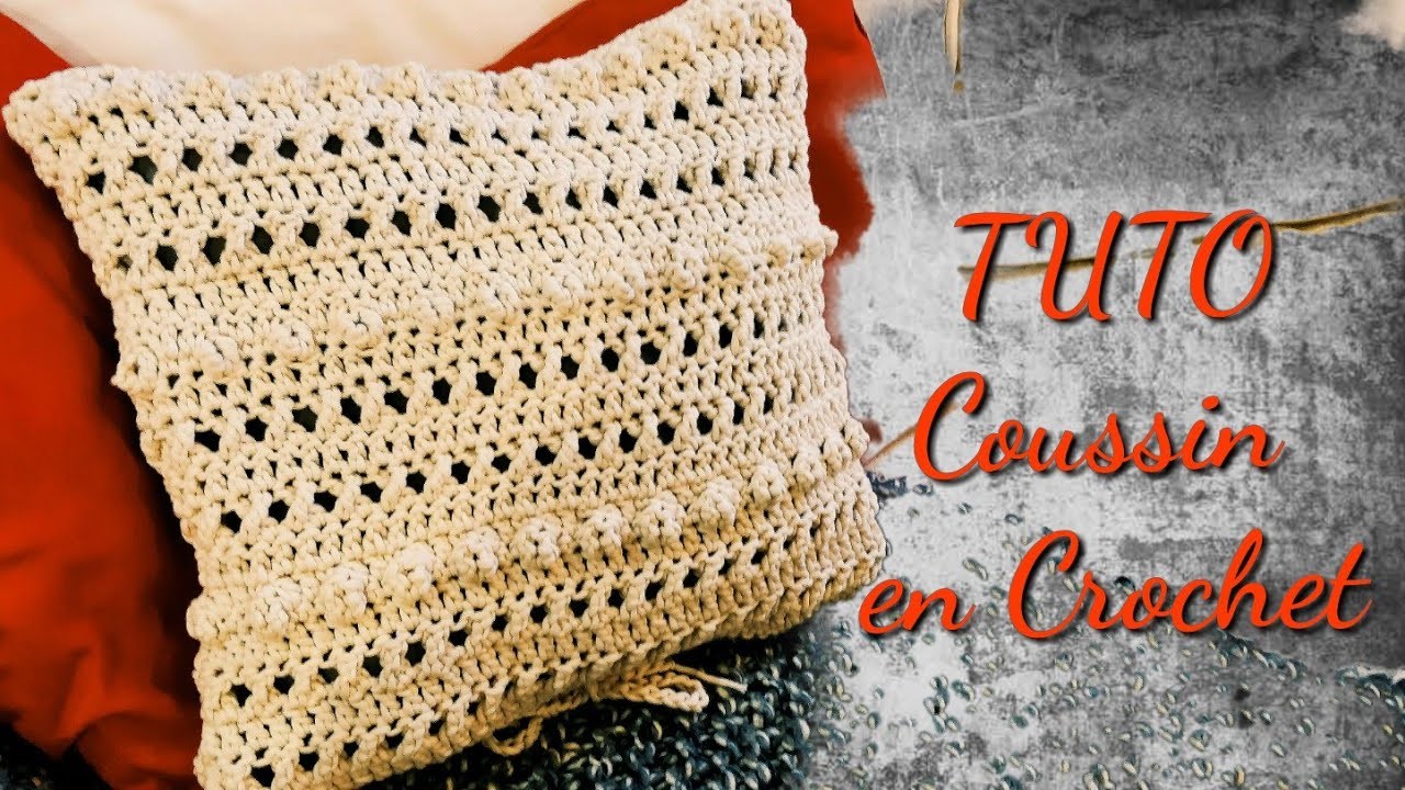 TUTORIEL COUSSIN DÉCORATIF EN CROCHET | Tracy M. Crochet