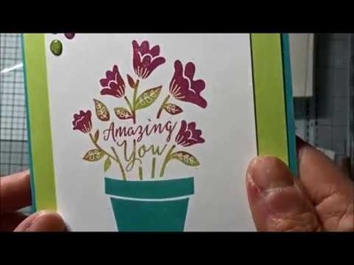 Une carte,une technique : comment coloriser un tampon avec plusieurs couleurs