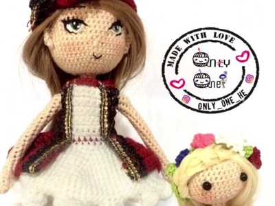 Amigurumi doll crochet.  عروسة كروشيه