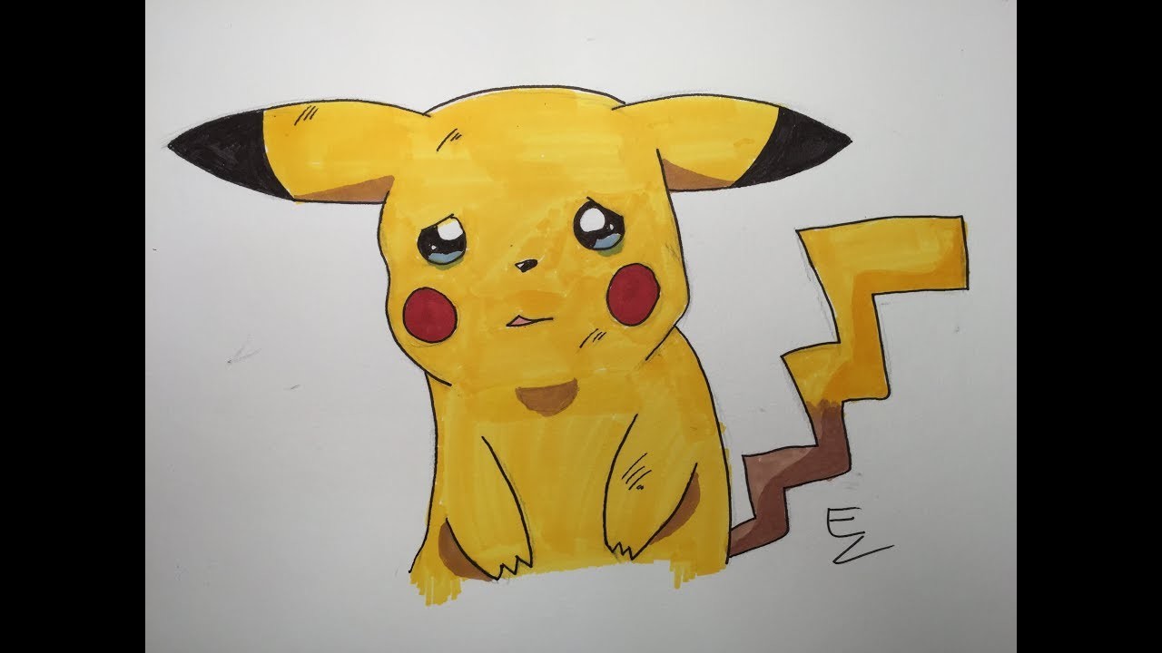 Dessin Pikachu - Speed Drawing