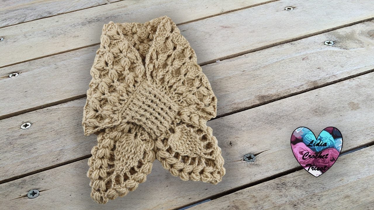 Écharpe croisée toutes tailles crochet