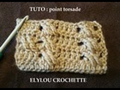 TUTO cours 39 : Point torsade au crochet !. crochet tutorial: easy twist stitch