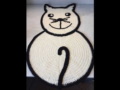 Tuto tapis chat au crochet
