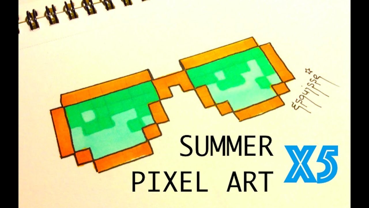 5 pixels art faciles pour l'été