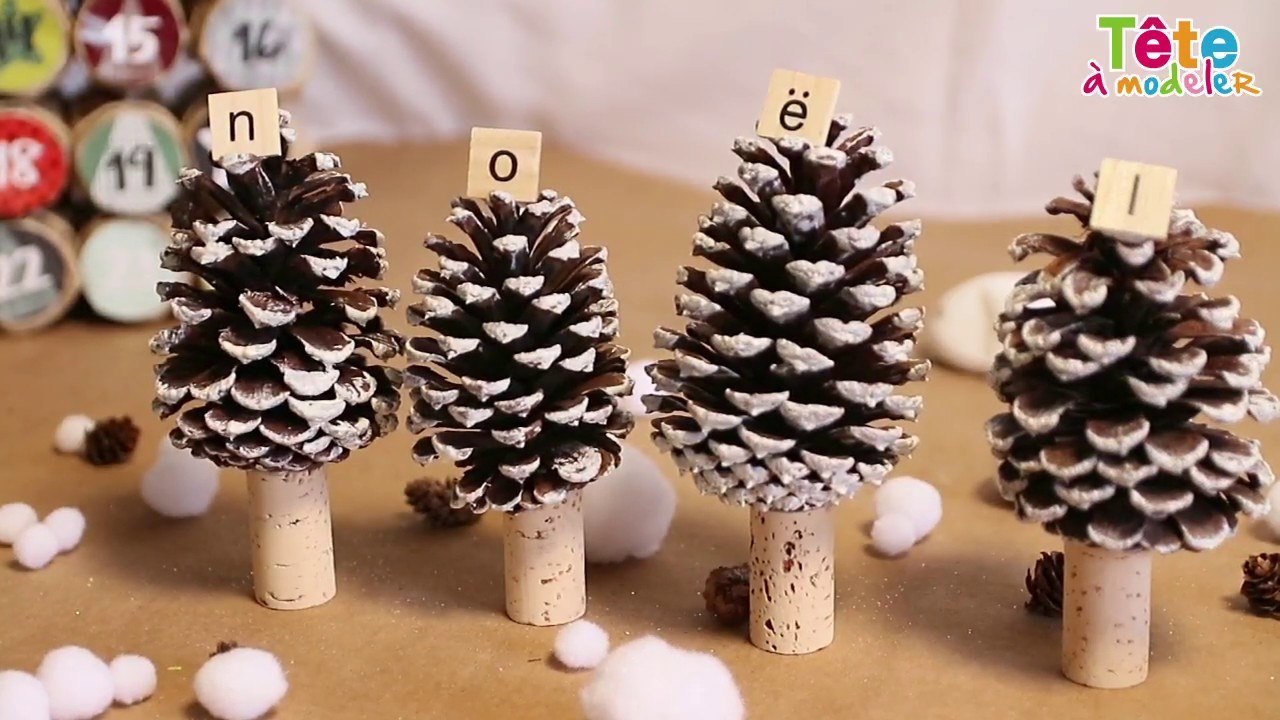 ????✂ [TUTO] Pommes de pin déco table de Noël - Une vidéo by Tête à modeler