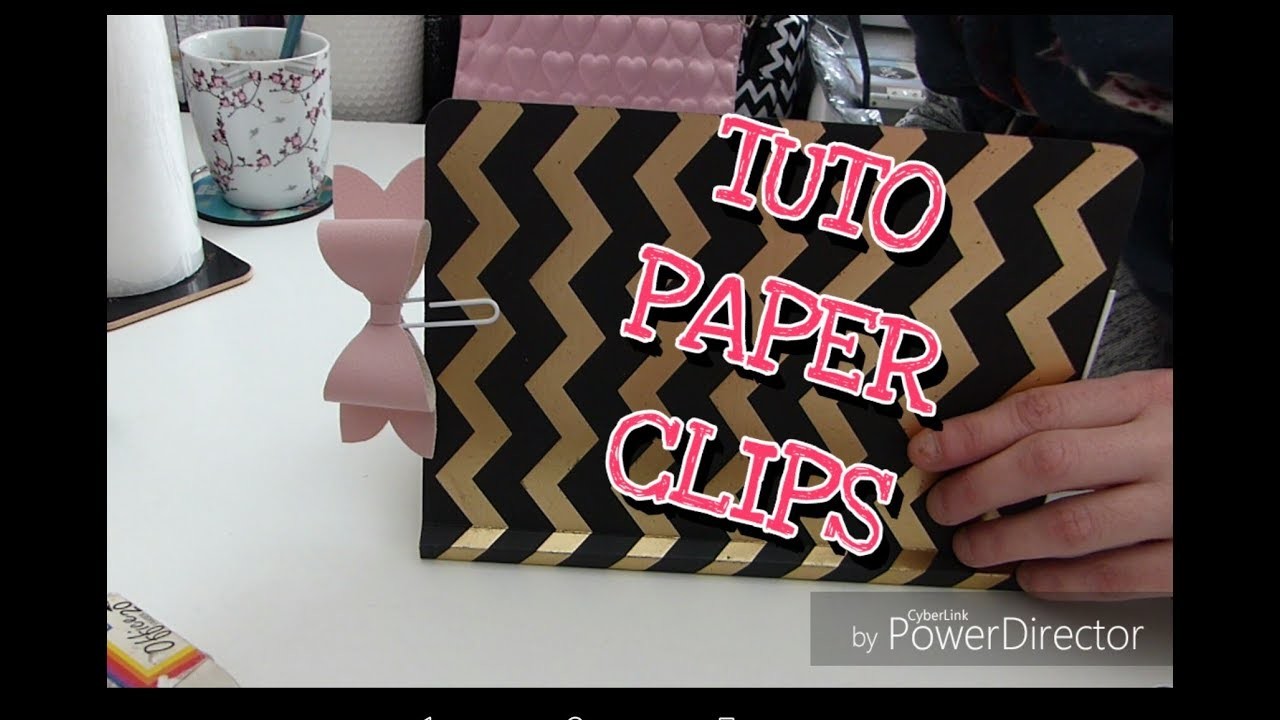 Tuto [SCRAP] PAPER CLIPS NOEUD CUIR