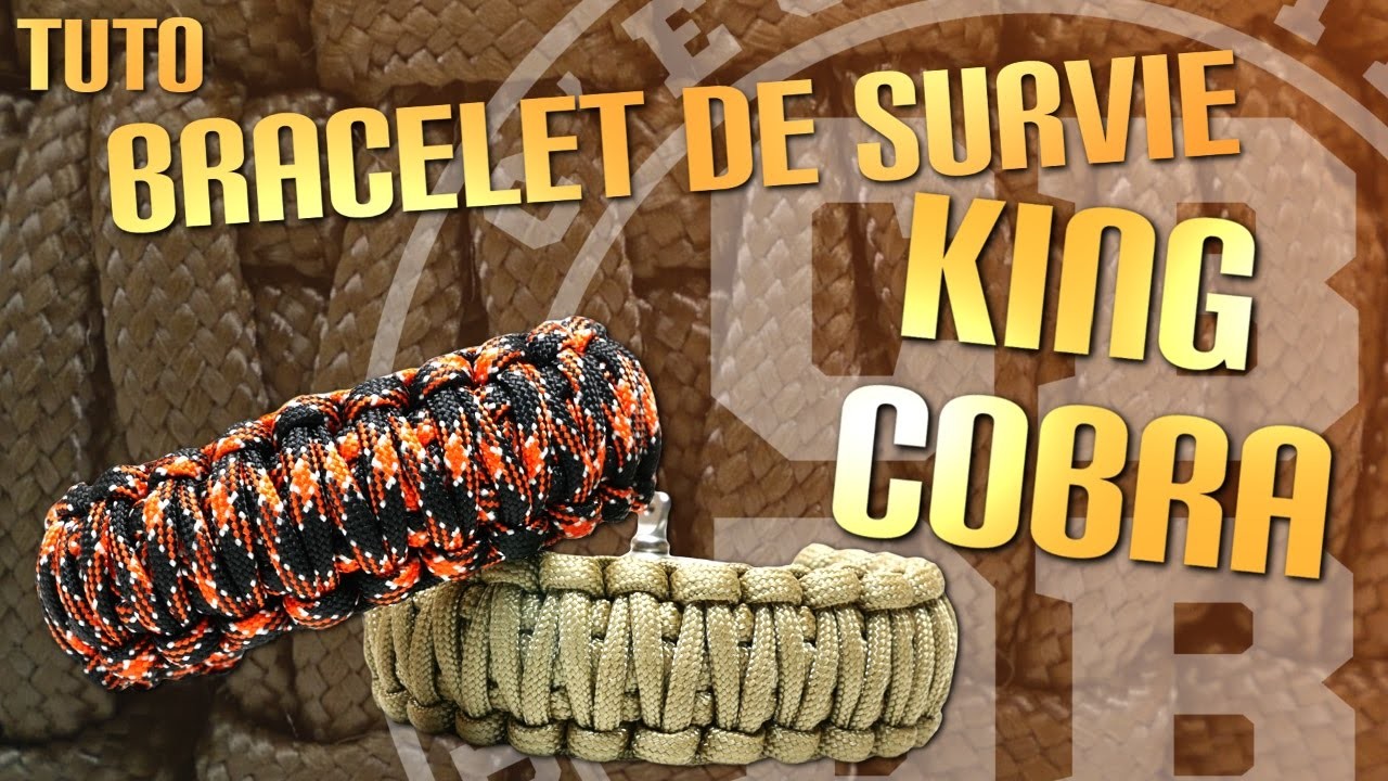 TUTO - Bracelet de survie King Cobra en Paracord