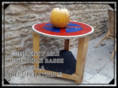 COMMENT FAIRE UNE TABLE BASSE AVEC DE LA RECUPERATION - DIY