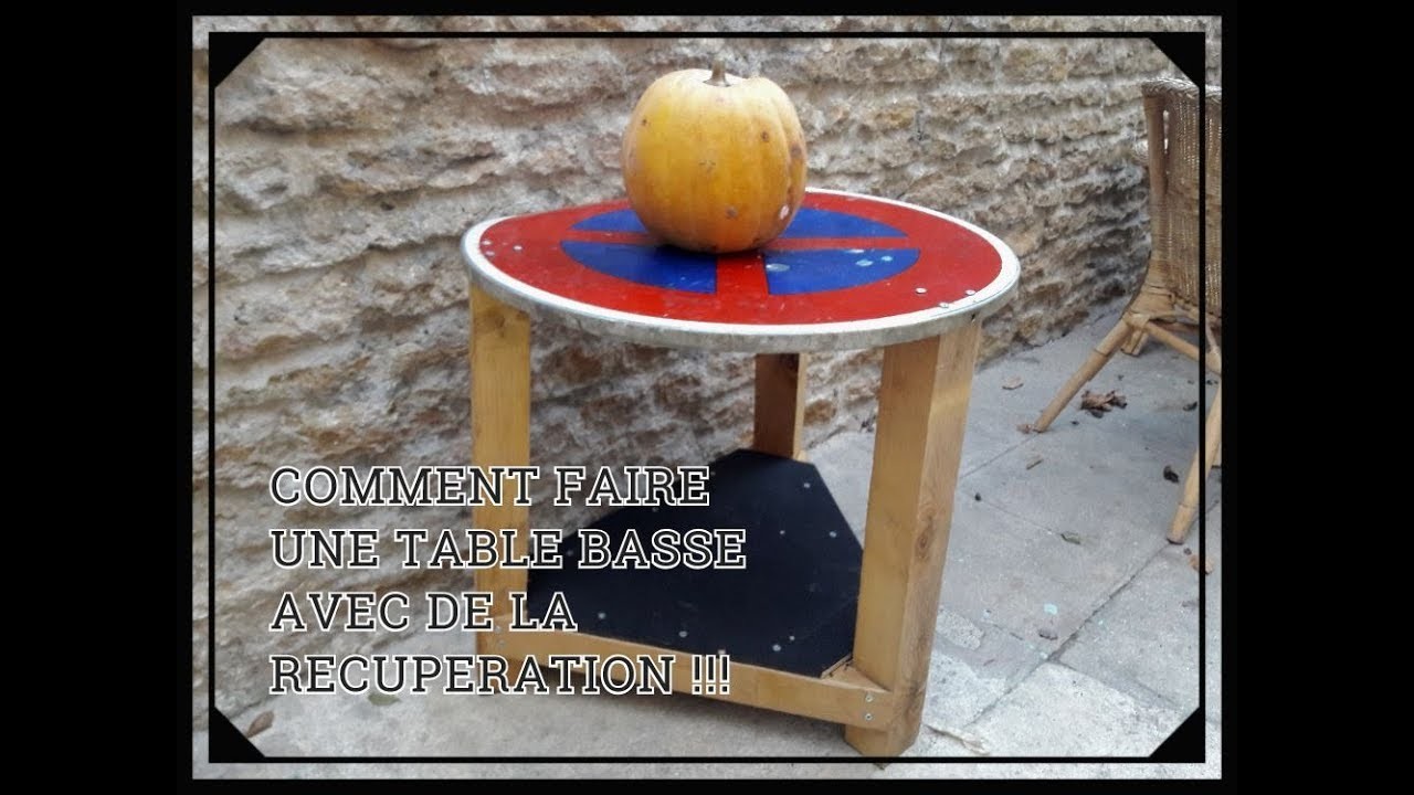 COMMENT FAIRE UNE TABLE BASSE AVEC DE LA RECUPERATION - DIY