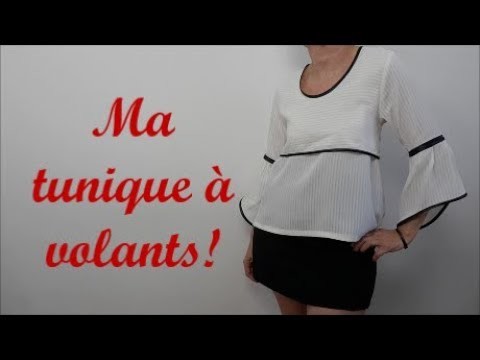 Diy couture: Comment coudre ma tunique à volants -patron gratuit-!!