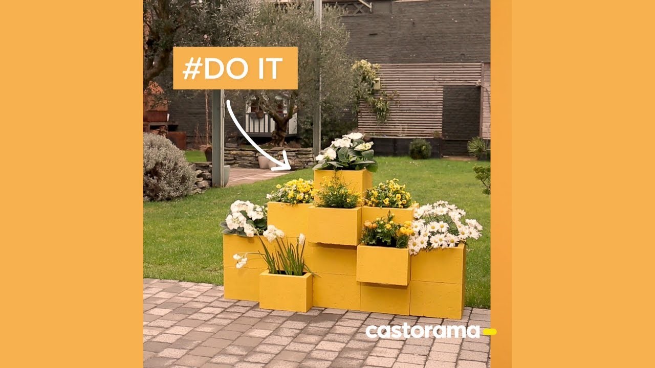 DIY : créer des jardinières en béton - Castorama
