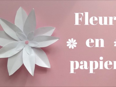 DIY: fleur en papier facile