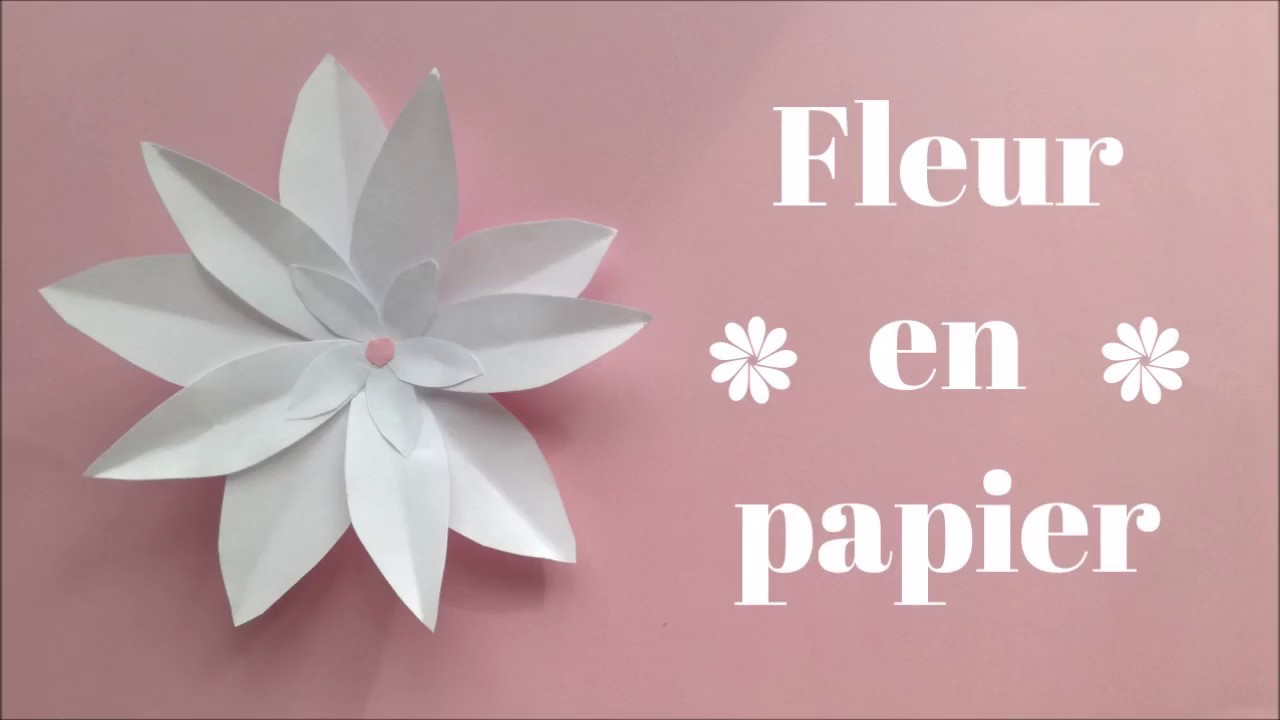 DIY: fleur en papier facile