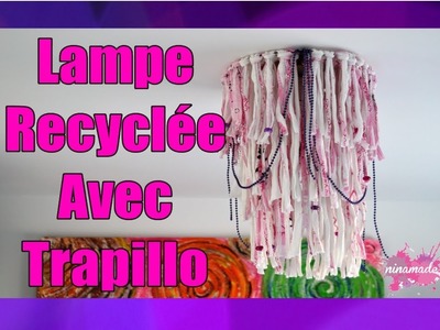 DIY. Lampe Avec Trapillo Très Facile. Trapillo Chandeliers Very Easy
