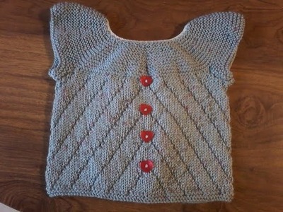 DIY. tricoter une brassière fantaisie diagonales gauche et droite