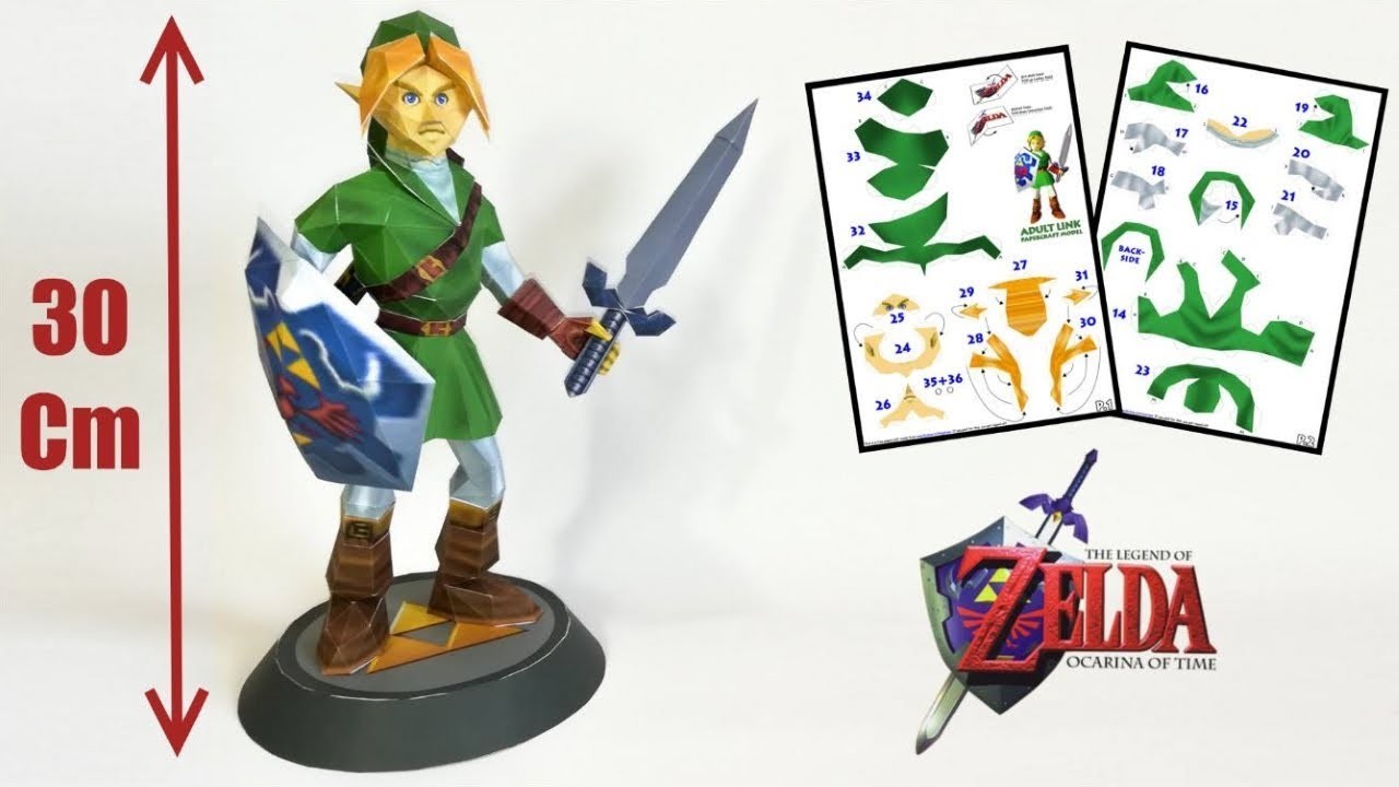 DIY Zelda : Link en papercraft - Ocarina Of Time