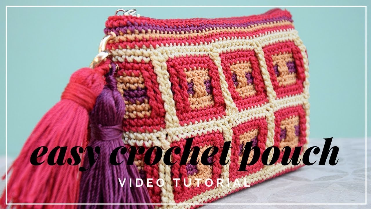 Easy crochet pouch