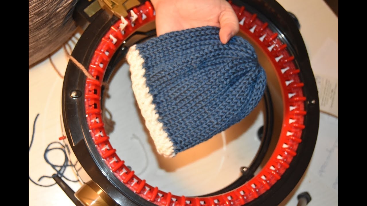 HOW TO MAKE A NEW BORN HAT (FRANCAIS) -KNITTING MACHINE