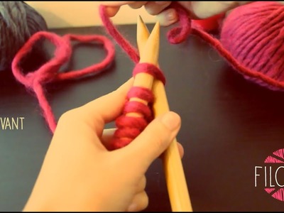 Tricot - Tricoter à l'endroit (le point mousse)